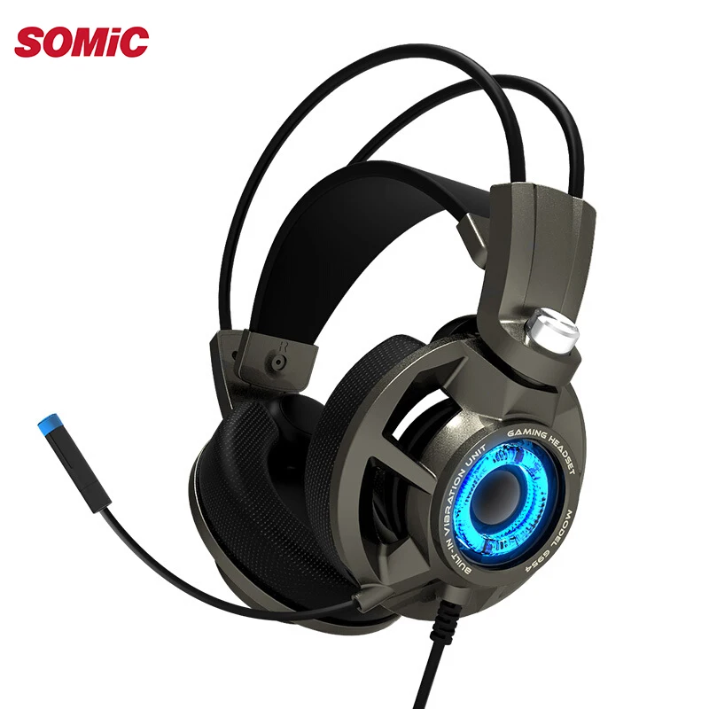 Игровая Гарнитура Somic G954 с вибрацией игровые наушники 7 1 виртуального