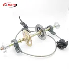 Задняя ось 610 мм в сборе со звездочкой 428 #37T, дисковый тормоз 160 мм, подшипник UCP204, подходит для самостоятельной сборки велосипедных запчастей багги