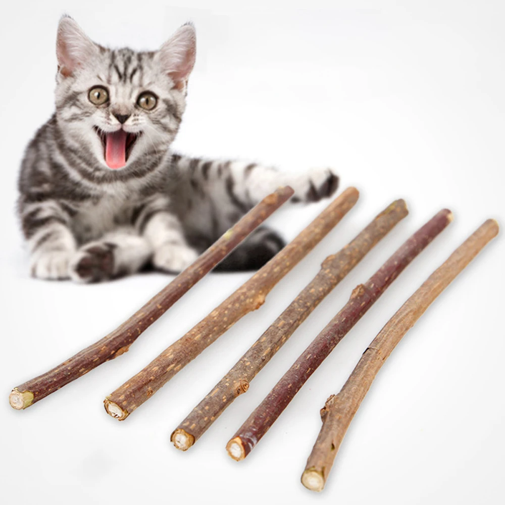 

NEW 5/10/20pcs Pure Natural Catnip Pet Cat Toy Molar Toothpaste Branch Cleaning Teeth Silvervine Cat Snacks Sticks Pet Supplies