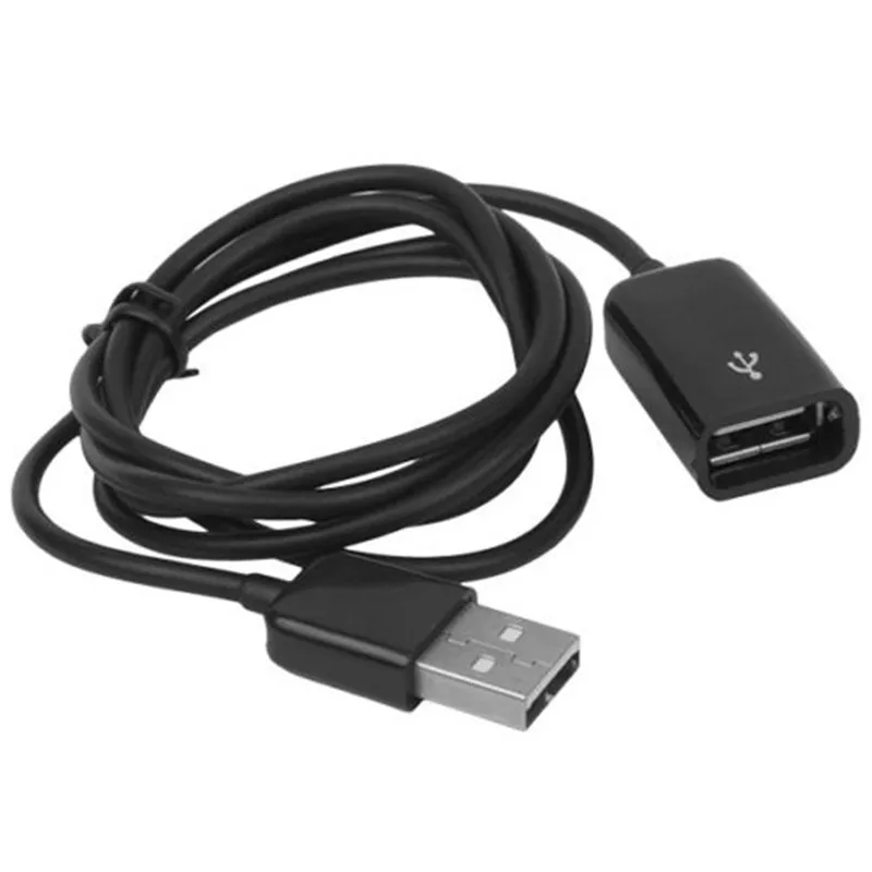Новый 1 шт. черный 3 фута USB 2 0 Женский к мужской F M Дата УДЛИНИТЕЛЬ шнур свинец M/F