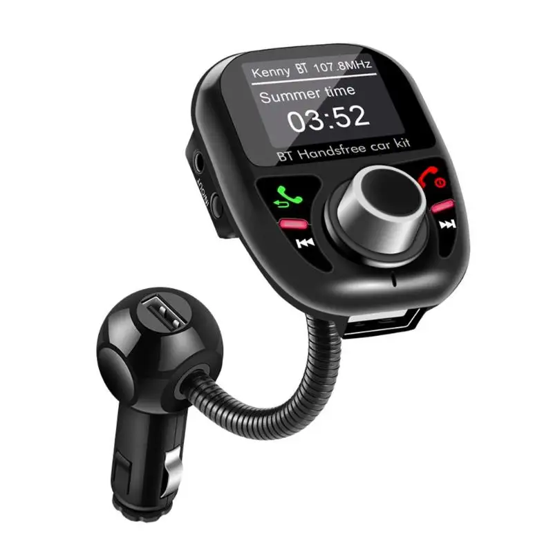 BT002 Bluetooth4.2 fm передатчик автомобильный комплект громкой связи mp3 плеер USB зарядное