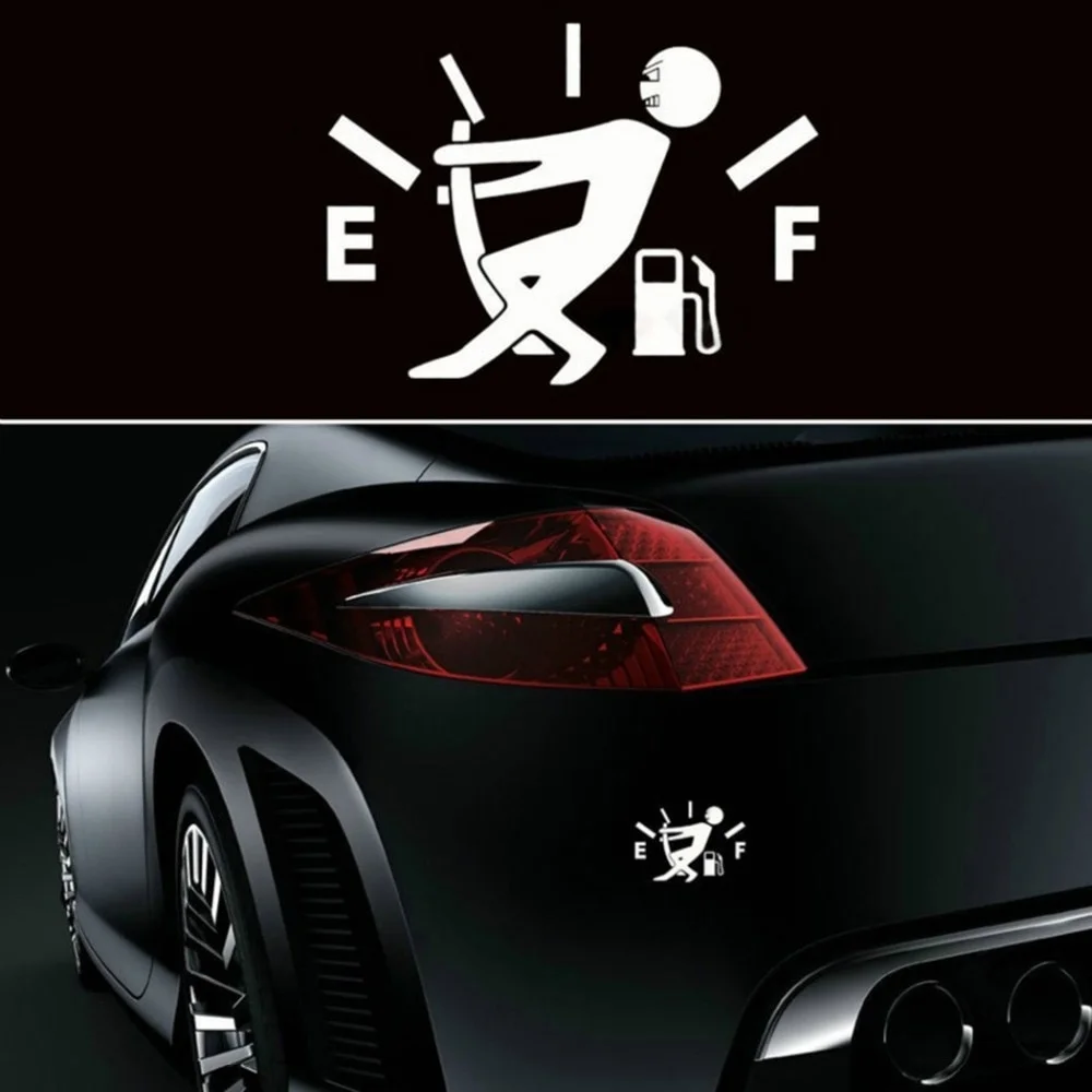 10CM*14CM Funny Car Stickers High Gas Consumption Fuel Cap Sticker Vinyl JDM Styling | Автомобили и мотоциклы