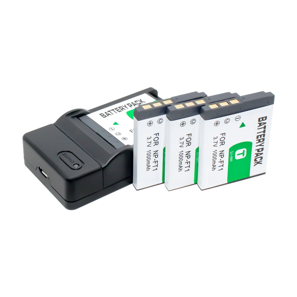 4 Pack аккумуляторная батарея + USB зарядное устройство для SONY NP FT1 Cybershot DSC T33 T11 T10 M1