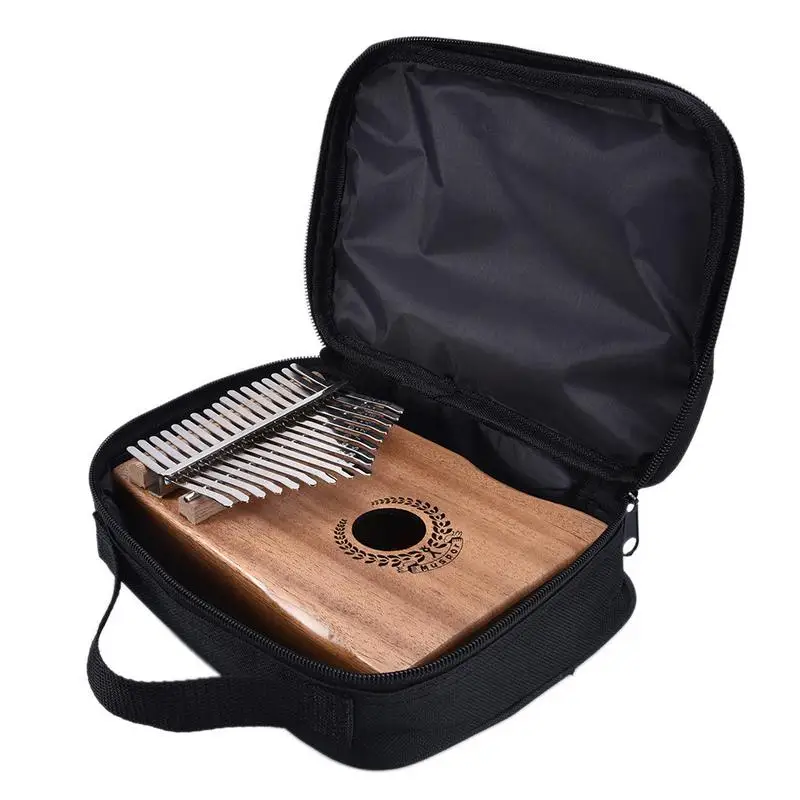 

IRIN 17 Keys EQ Kalimba Mahogany Thumb Piano Link Speaker Electric Pickup Bag + Cable Christmas Instrument Gift New