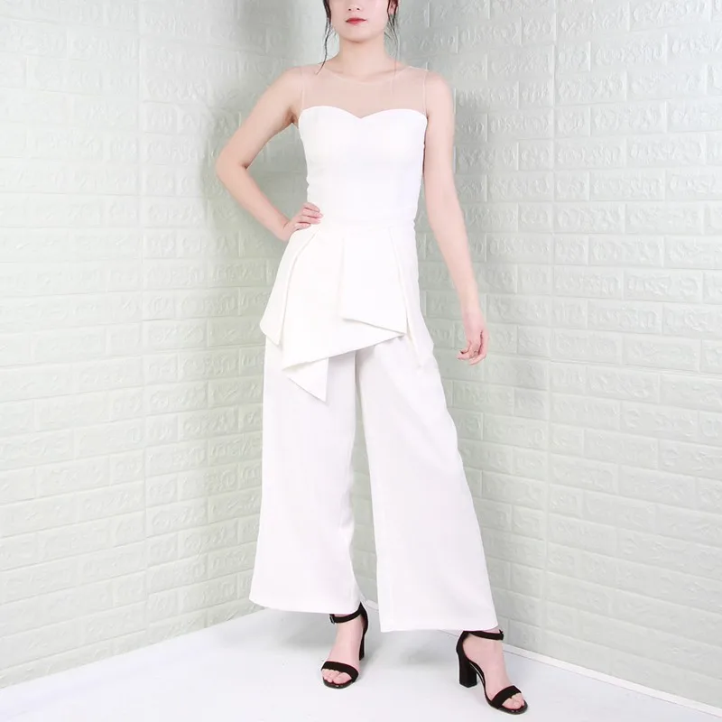 TWOTWINSTYLE Элегантный комплект из двух предметов для женщин сетки лоскутное рукавов