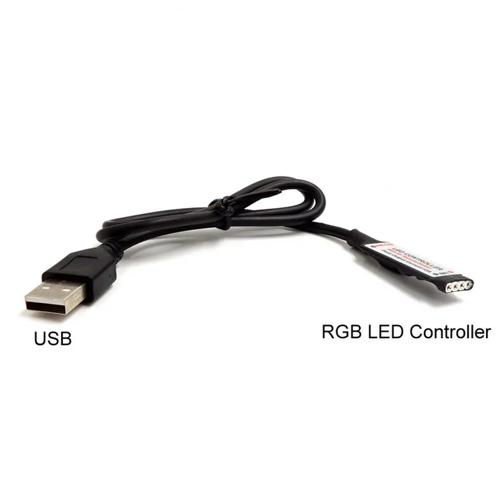 Dc 5v Mini Ir 24 Key Rgb пульт дистанционного управления для светодиодной ленты Usb