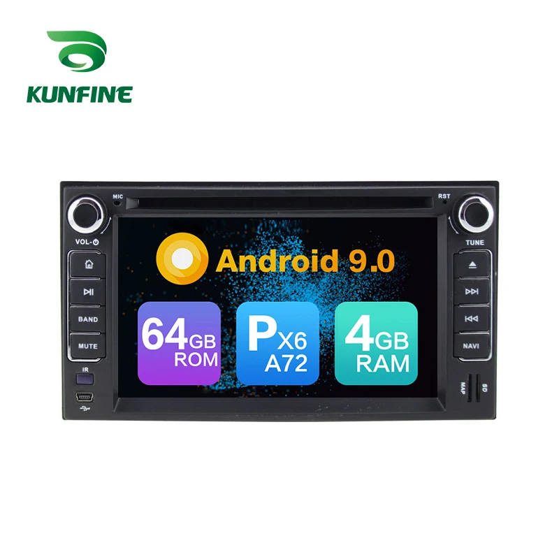 Android 9 0 Core PX6 A72 ОЗУ 4 Гб ПЗУ 64 ГБ Автомобильный DVD GPS мультимедийный плеер