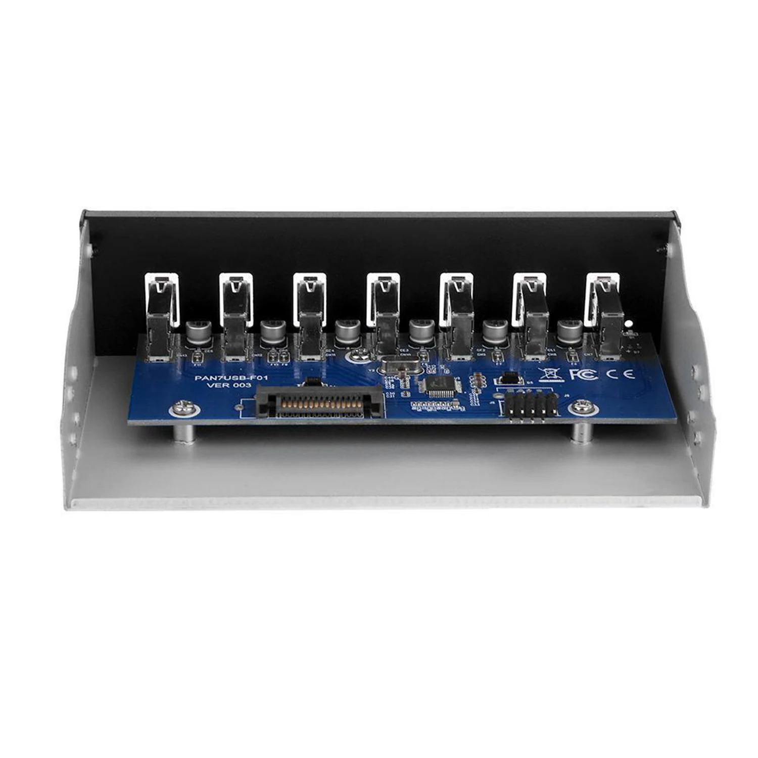9 Pin до 7 портов USB2.0 концентратор 5 25 дюймов CD Rom диск Bay Передняя панель для ПК