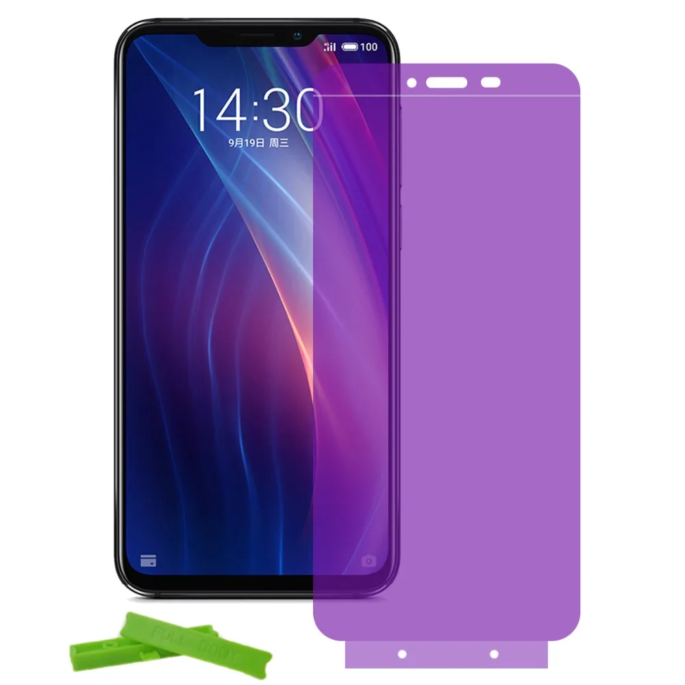3D мягкий полный охват анти синий свет Защита экрана для Meizu 16X 16th 15 Plus Pro 7 Note 8 9 X8