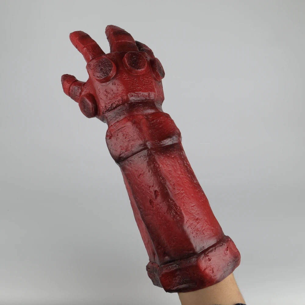 Перчатки для косплея правой руки Hellboy: Rise of the кровь Queen аксессуары латексные