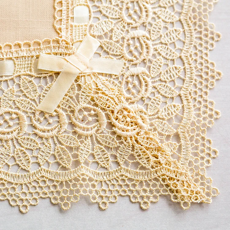 Кружевная ленточная скатерть домашняя пасторальная чайная поднос коврик