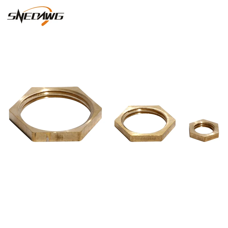 5 шт. латунные фитинги для труб гайка Женская резьба шестигранные гайки 1/8