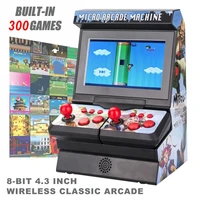 new fc mini arcade handheld game machine 8 bit wireless large screen classic arcade for child education toys