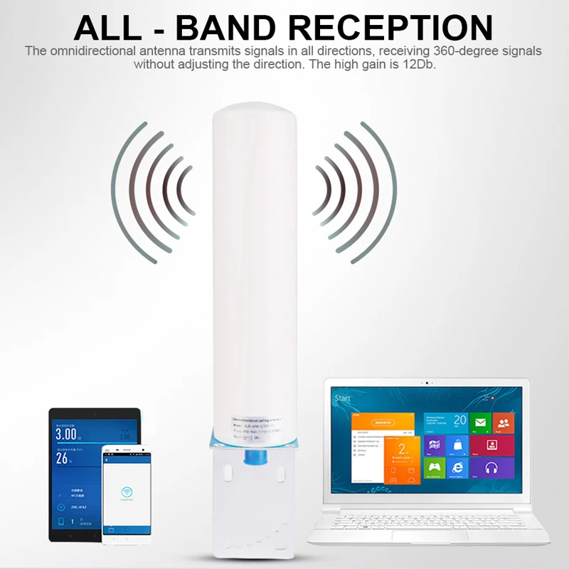 Уличная антенна 3g 4g 700 2700 МГц 12DBi с N гнездовой SMA Мужской Для GSM CDMA DCS WCDMA 2g