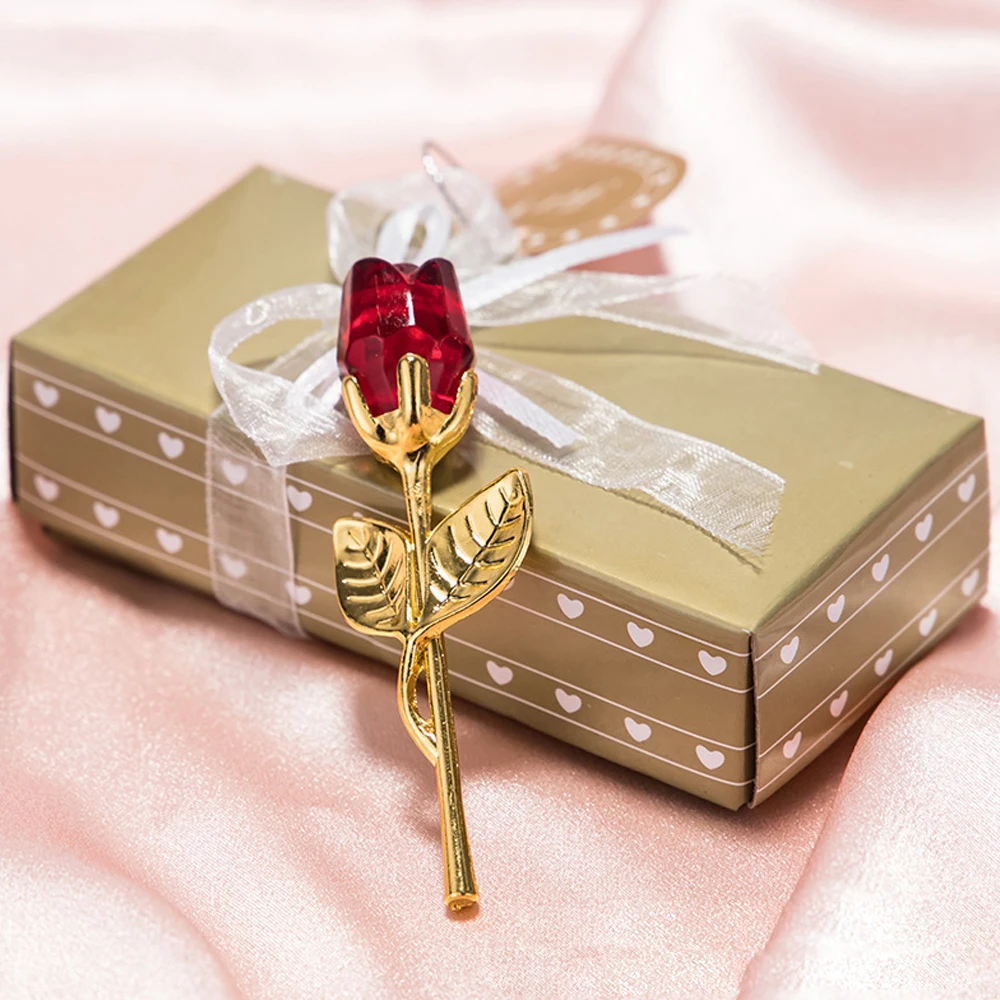 Artificial Crystal Rose Eternal Flower Romantic Beautiful Valentine Gift Props Simulated for Wedding Drop Shipping | Дом и сад