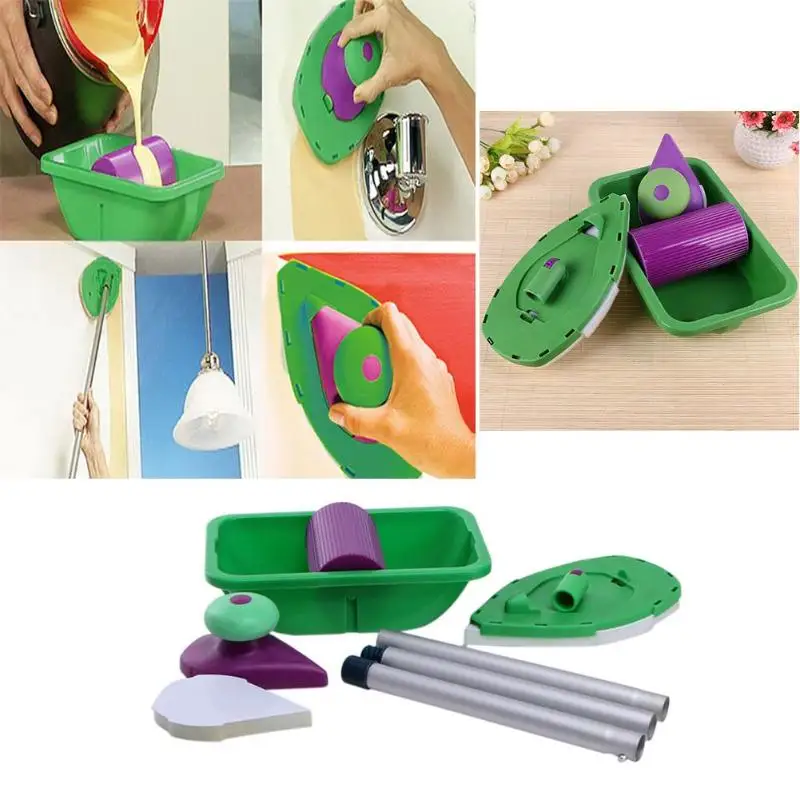 

5pcs/set Point And Paint Roller and Tray Set Household Painting Brush Decorative Tool Wall Paint Tools Dropshipping