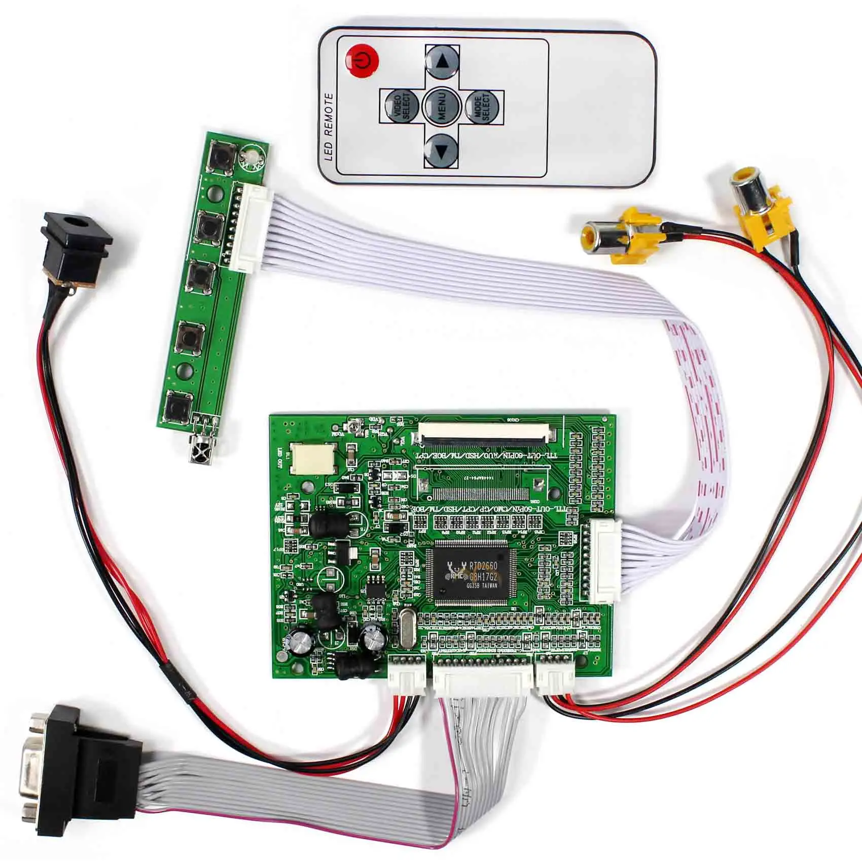 ЖК контроллер 6 2 дюйма 800x480 VGA AV плата сенсорный экран CLAA062LA01CW HSD062IDW1|Запасные