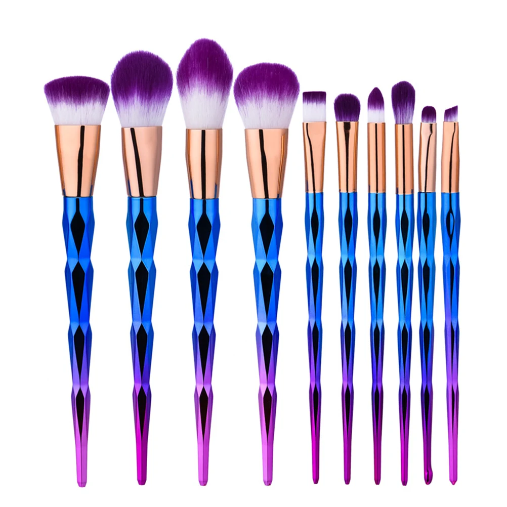 

10pcs Makeup Brushes Set Foundation Cosmetics Face Eyebrow Eyeliner Blush Lip Makeup Brushes Tool