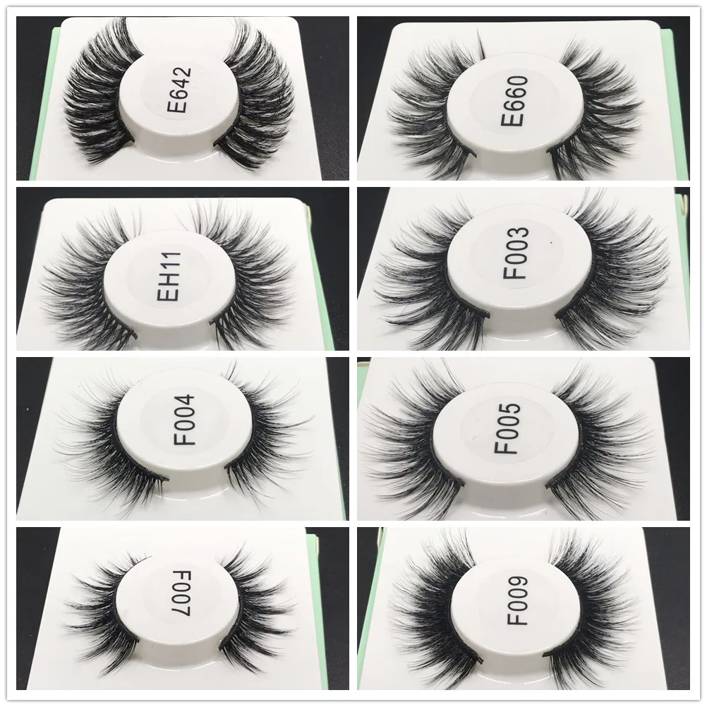 8 пар Miss sexy lash d021 3D норки накладные ресницы толстые ручной работы макияж набор