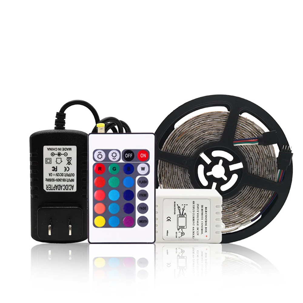 12 V Светодиодная лента 5 м 300 светодиодов Rgb ленты ТВ Подсветка 24 44key