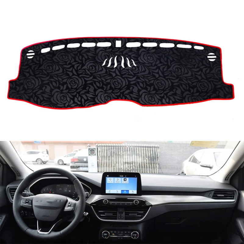 Новейшая модель с розами нескользящая накладка на приборную панель автомобиля