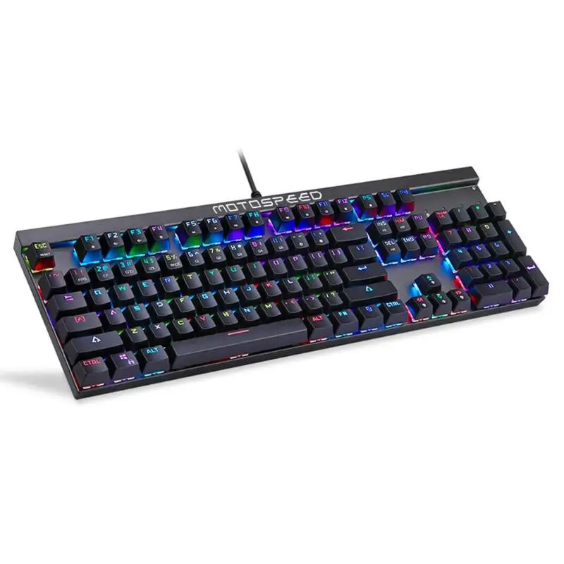 Motospeed CK103 игровая механическая клавиатура Проводная RGB с подсветкой