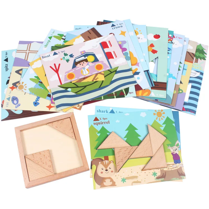 Деревянные головоломки игрушки для детей раннего развития игра Монтессори Oyuncak