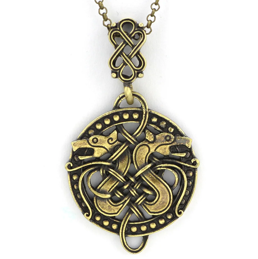 Vintage Nordic Viking Wolf Necklace Charm Jewelry Pendant For Men | Украшения и аксессуары