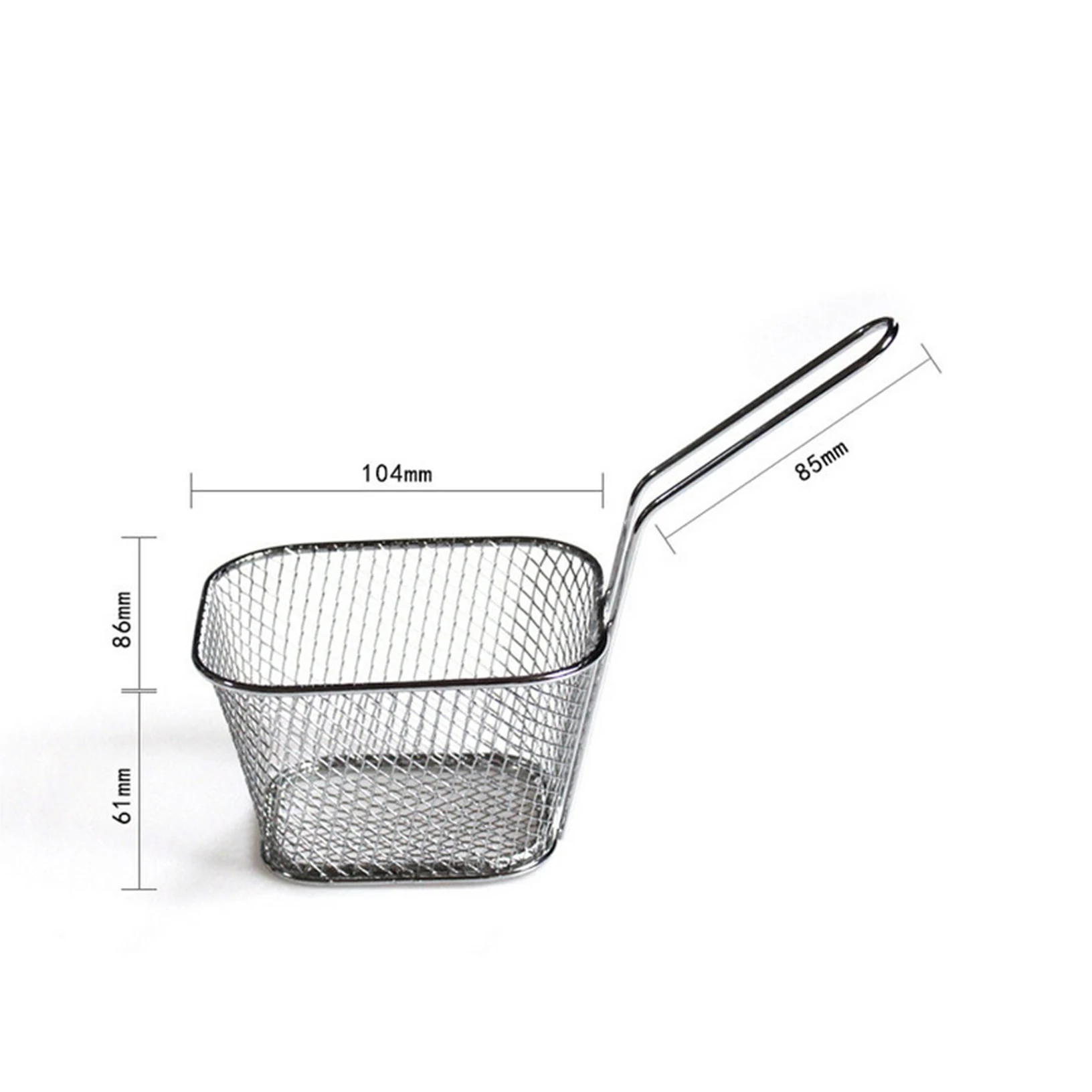 Stainless Steel Mini French Deep Fryers Basket Net Mesh Fries Chip Kitchen Tool | Дом и сад