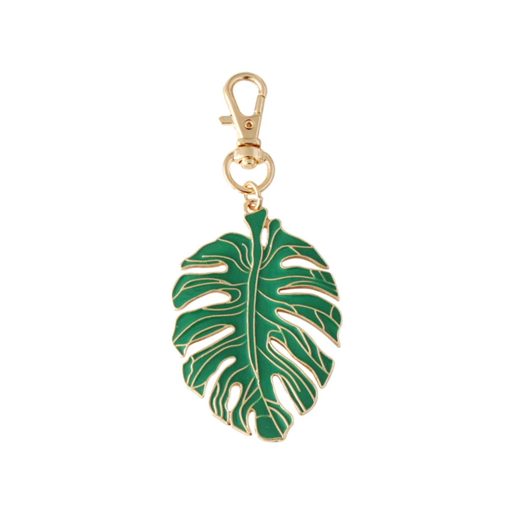1 шт брелок декоративный лист красивое кольцо для ключей изящная подвеска ключ