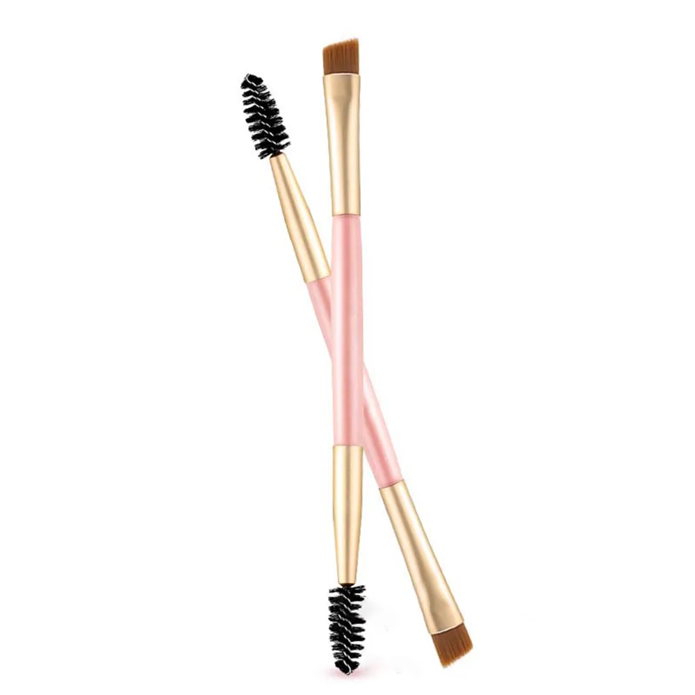 1 шт. кисти для макияжа высокое качество бровей деревянная ручка двухсторонняя