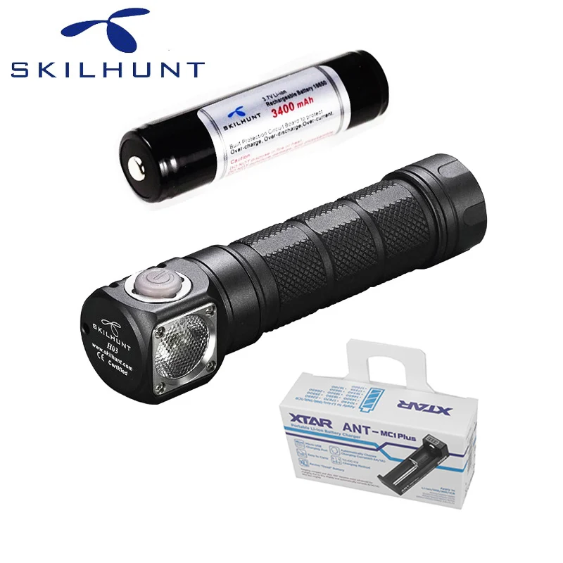 Светодиодный налобный фонарь Skilhunt H03 CREE XML 2 U4 светодиодный 1200 лм для охоты рыбалки