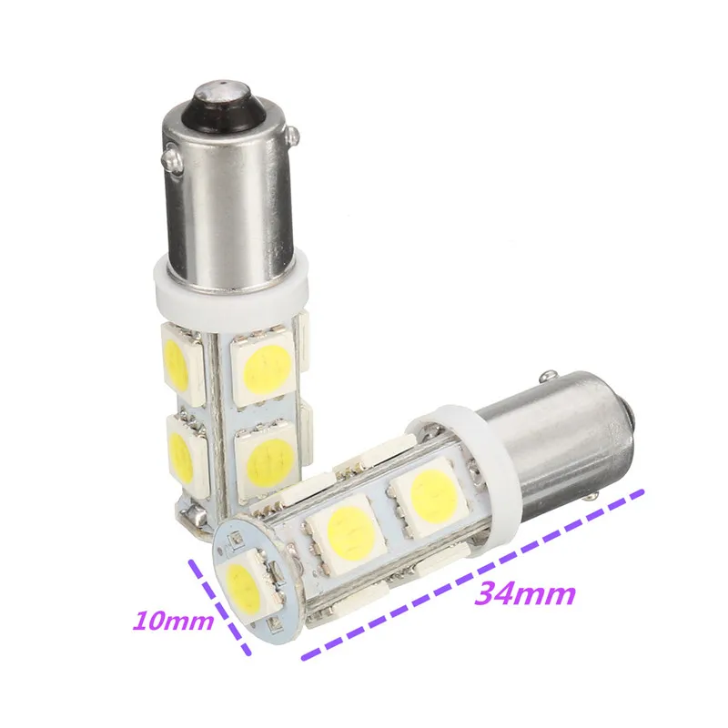 2X H6W BAX9S 9 SMD 5050 LED CANBUS Side Parking Light Bulbs Car DRL Interior 12V Lights White | Автомобили и мотоциклы