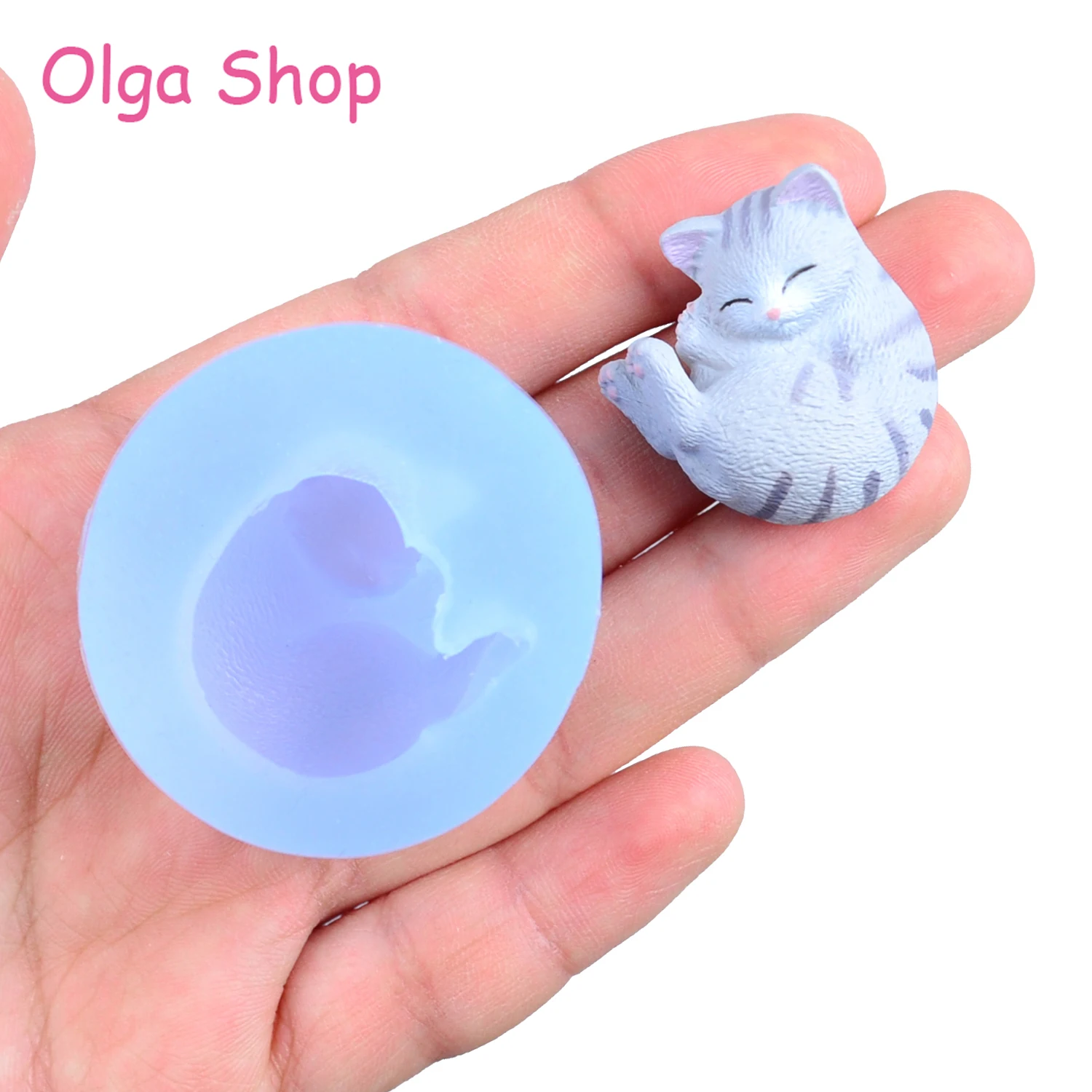 DYL741 Kitten силиконовая форма в виде кота Animal Mold ювелирные изделия подвеска ожерелье