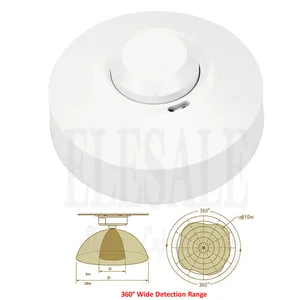 Высокое качество 5,8 GHz 360 градусов 220 VAC-240VAC микроволновый датчик переключатель для управления светом микроволновый индукционный домашний выключатель света