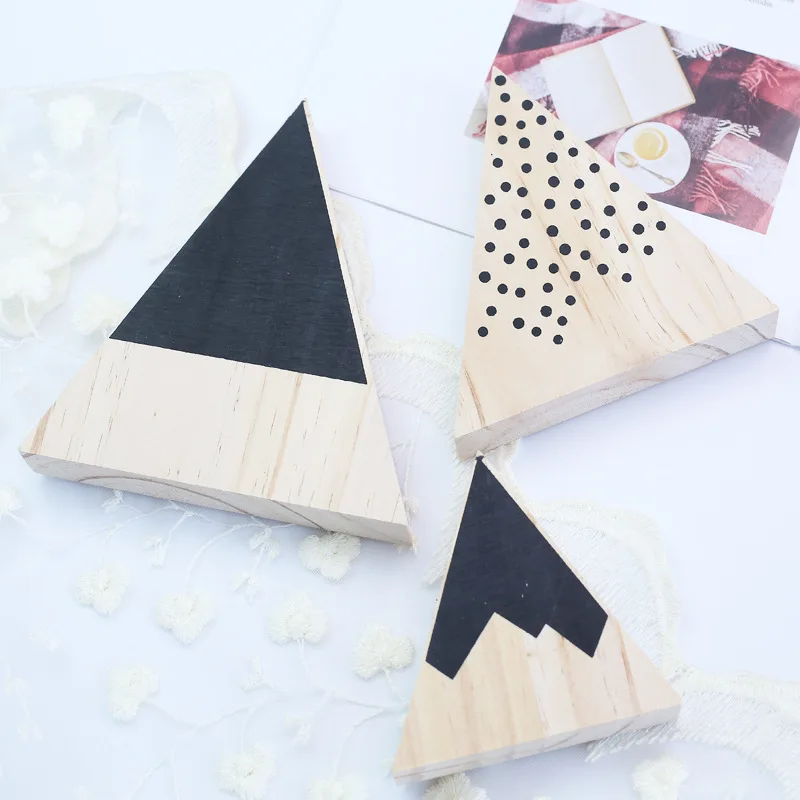 INS скандинавский стиль деревянные горные строительные блоки из трех частей