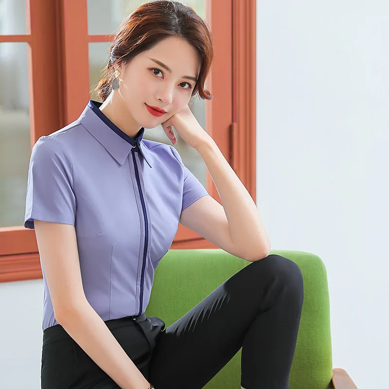 2019 Летняя Мода Blusas Femininas Элегантный для женщин блузки девочек Рубашка Короткий