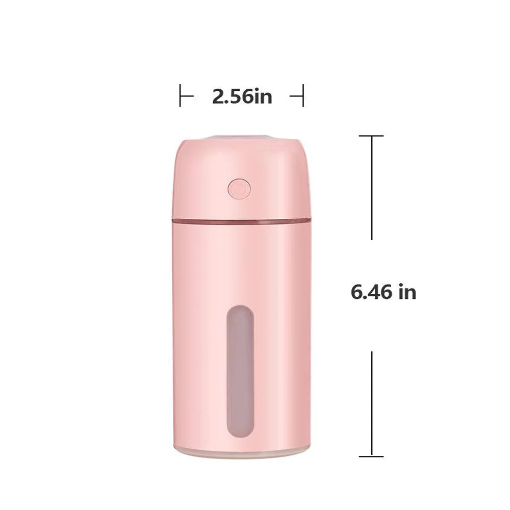 Домашний/Автомобильный Usb мини увлажнитель 250 мл супер тихий с 7-цветным