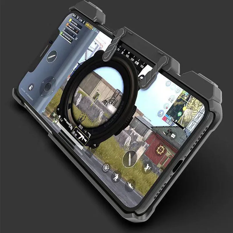Pubg Mobile Case for iPhone X and Free Fire Aim Controller Shooting Game Shockproof Solid Cover 6 6s 7 8 XS |
