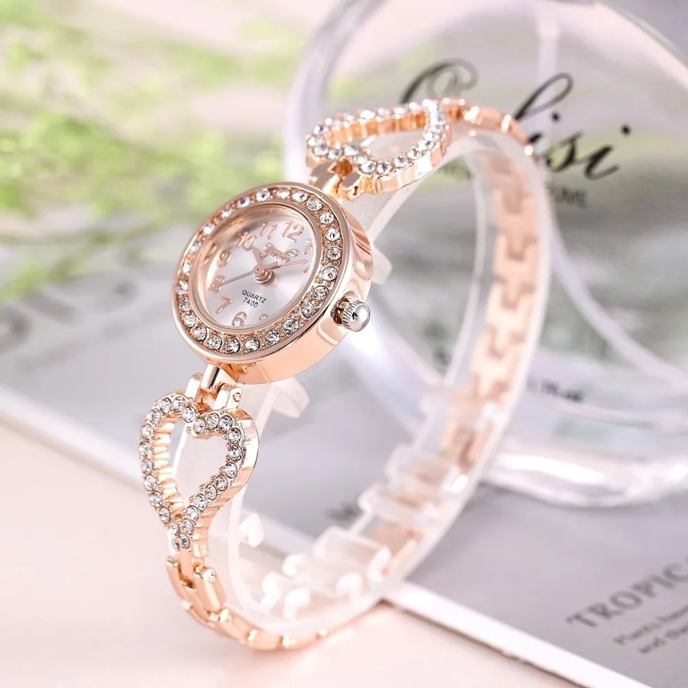 Женские кварцевые часы роскошные с браслетом Love feminino kol saati horloge dames orologio новинка