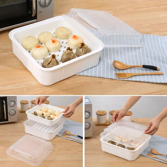 Удобный СВЧ-пароварка BPA бесплатная кухонная утварь овощи рыба паровой аппарат