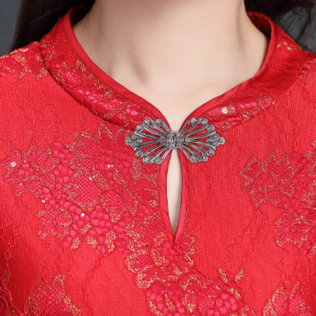 TiaoBug 3 пары женских золотых аксессуаров блестящий зажим с хрустальной пряжкой