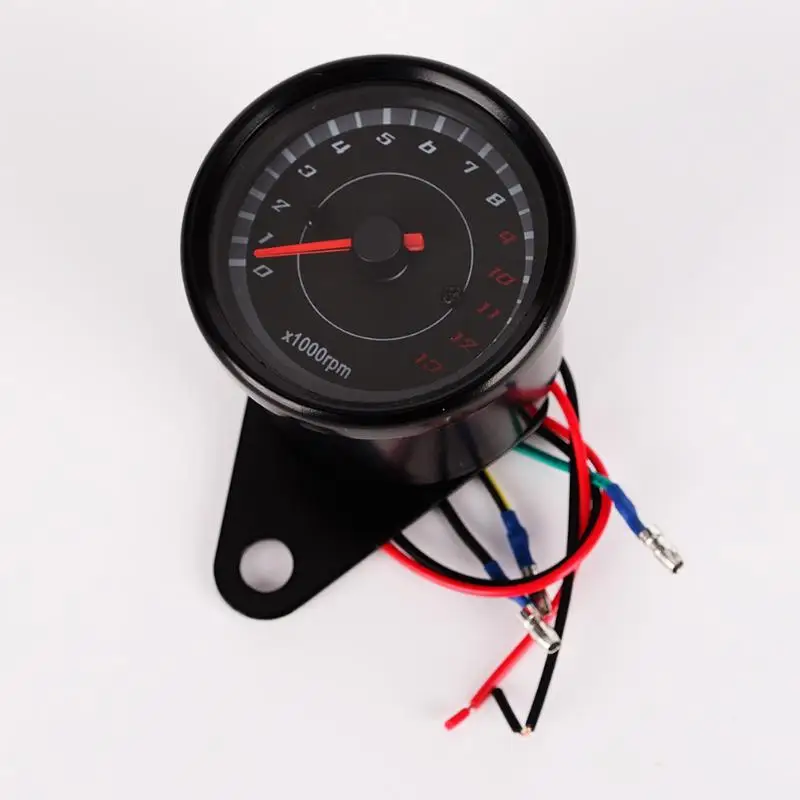 Universal 12V Motorcycle Tachometer Tacho Gauge Speedometer with LED Backlight Night Light Motorbike Moto Instrument Accessories |
