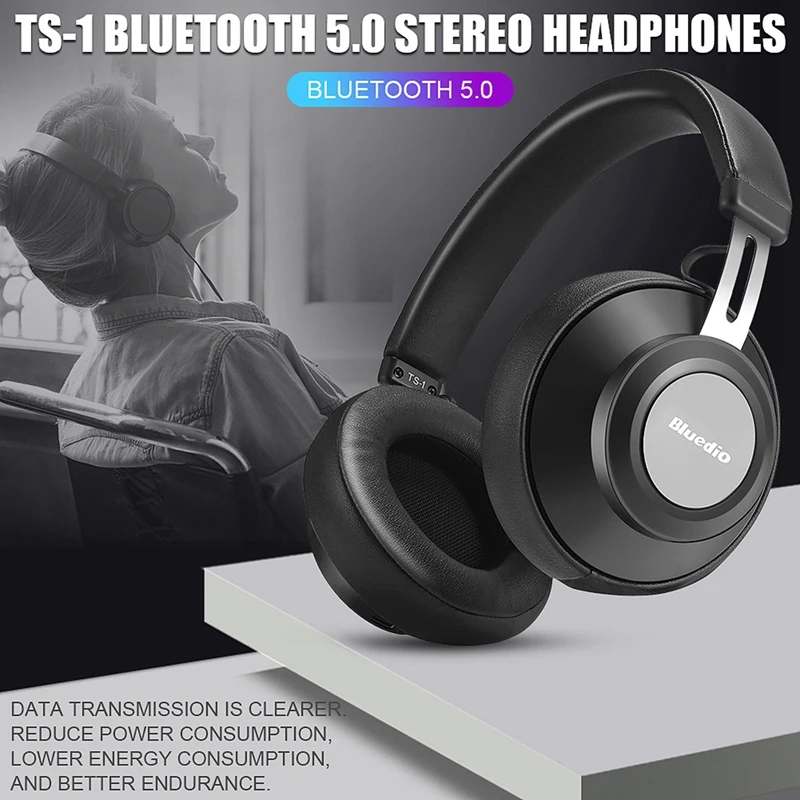 Bluedio Ts-1 Bluetooth 5,0 музыкальные наушники стерео игровая гарнитура стереонаушники