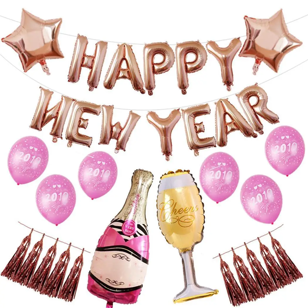 День рождения буквы стакан винный день Модные украшения шарик в форме букв набор