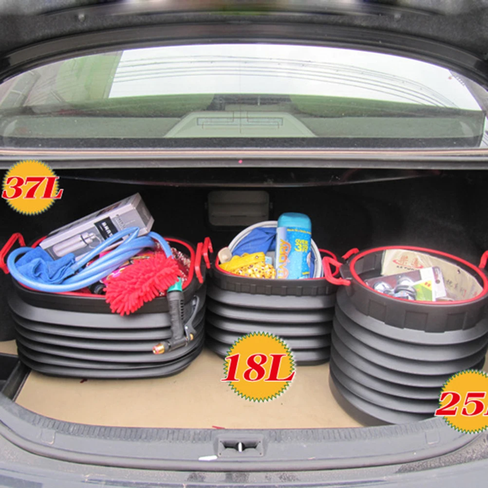 Модный Автомобильный багажник складной контейнер для мусора портативный