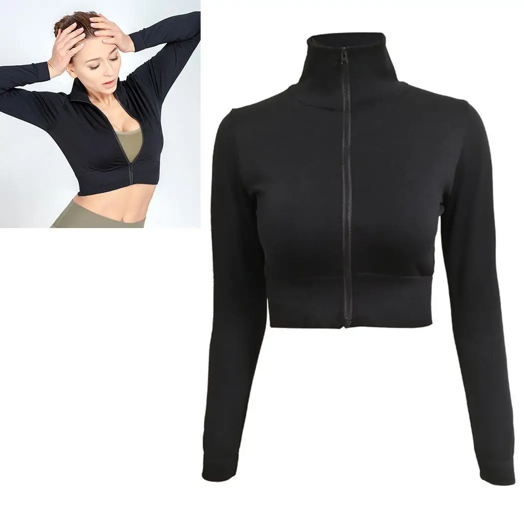 Женская Повседневная Однотонная рубашка с воротником стойкой и длинными