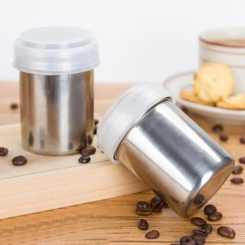 Нержавеющей шейкер для кофе и шоколада молотое какао сахарной пудры кофейный