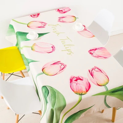 Современная Европейская пасторальная тюльпановая Цветочная салфетка для
