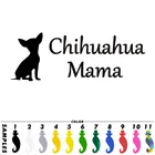 Наклейка на автомобиль с изображением собаки чихуахуа